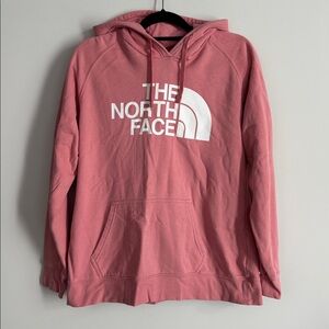 The North Face Women's Soft Pink Hoodie Size L